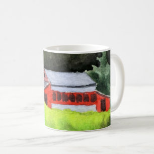 Landstraße Tasse ländliches großes rotes Scheunenf
