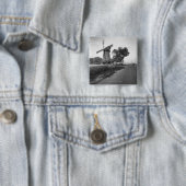 Landstraße und traditionelle Windmühle Button (Beispiel)