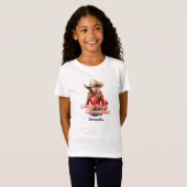 Landstraßen Cowgirl Stiefel Beauty blonde Mädchen T-Shirt (Vorne ganz)