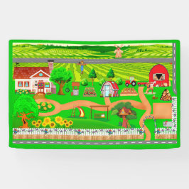 Landstraßen für Autos 2 1/2' x 4' Banner