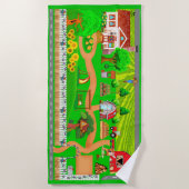 Landstraßen für Autos Strandtuch (Vorderseite)