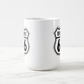 Landstraßen-Logo des Weg-66 Kaffeetasse (Mittel)