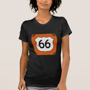 Landstraßen-Zeichen des Weg-66 T-Shirt