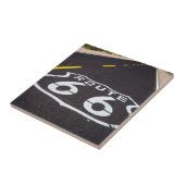 Landstraßenmarkierung des Weges 66, Arizona Fliese (Seite)