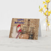 Landszenen-Geburtstagskarte Karte (Gelbe Blume)