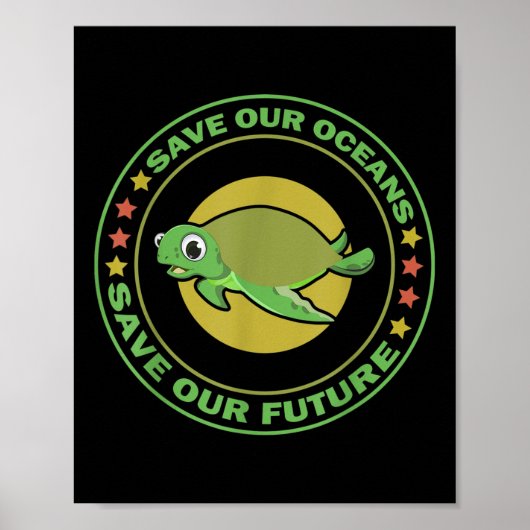 Landtag Tierrechte Schildkrötenlandschaft Poster (Vorne)
