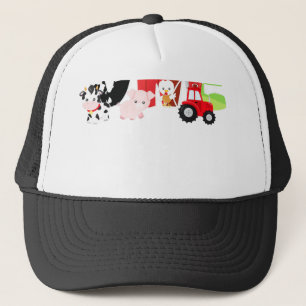 Landtiere 1 Geburtstag Barnyard 1 Jahr Altes Baby Truckerkappe