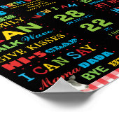 Landtiere 1. Geburtstag Meilenstein Geburtsstunde Poster (Ecke)