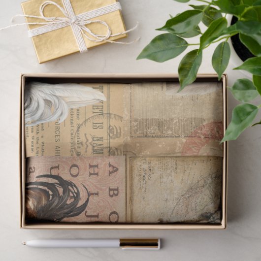 Landtiere 2 in Sammelpapier Seidenpapier (Geschenk)