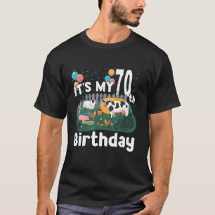 Landtiere 70. Geburtstag Bauer Landwirtschaft 70 J T-Shirt