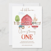 Landtiere als erste Einladung zum Geburtstag (Vorderseite)