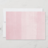 Landtiere Aquarell Blumenmädchen Dusche Einladung (Rückseite)