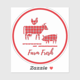 Landtiere Bandana Print Vinyl Car Decal Aufkleber