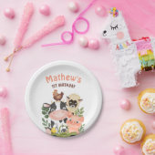 Landtiere Barnyard 1. 2. Geburtstag Pappteller (Party)