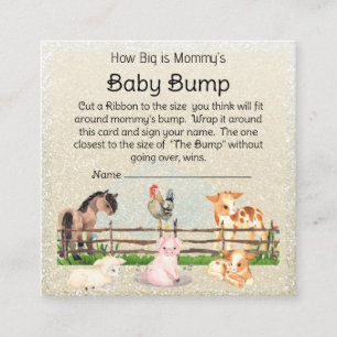 Landtiere Barnyard Baby Bump Game Enclosure Begleitkarte