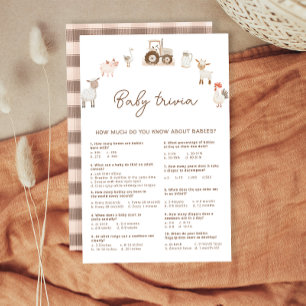 Landtiere Barnyard Baby Showtrivia Spiel