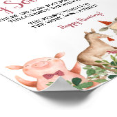 Landtiere Barnyard Baby Sock Hunt Poster (Ecke)