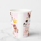 Landtiere Barnyard Balloon Geburtstagsparty Pappbecher (Rechts)