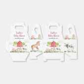 Landtiere Barnyard Birthday Baby Dusche Geschenkschachtel (Ungefaltet)