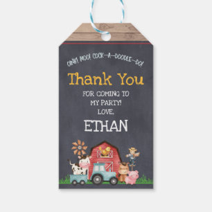 Landtiere Barnyard Birthday Favor Tag Geschenkanhänger