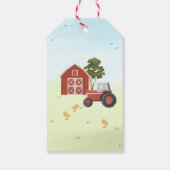 Landtiere Barnyard Birthday Geschenkanhänger (Rückseite)