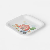 Landtiere Barnyard Birthday Pappteller (Gewinkelt)