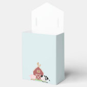 Landtiere Barnyard Blue Boy Birthday Favor Box Geschenkschachtel (Geöffnet)
