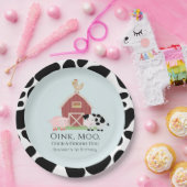 Landtiere Barnyard Blue Boy Geburtstag Pappteller (Party)