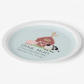 Landtiere Barnyard Boy Blue Baby Dusche Pappteller (Schrägansicht)