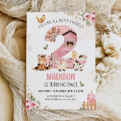 Landtiere Barnyard FARM GEBURTSTAG Einladung