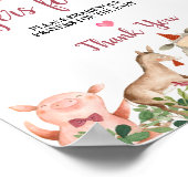 Landtiere Barnyard Gebete für Baby Poster (Ecke)