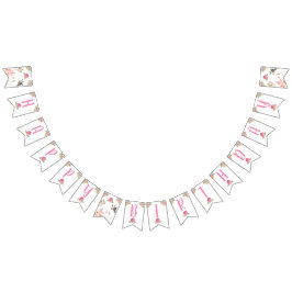 Landtiere Barnyard Girl Happy Birthday Banner