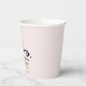 Landtiere Barnyard Girl Pink Babydusche Pappbecher (Links)