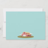 Landtiere Barnyard Kindergeburtstag Foto einladen Einladung (Rückseite)