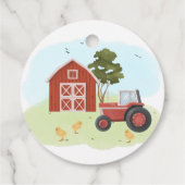 Landtiere Barnyard Party Geschenkanhänger (Rückseite)