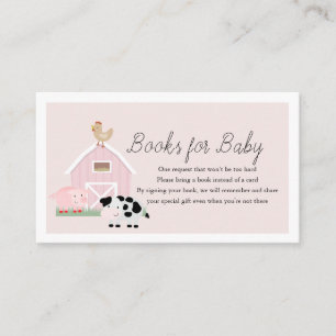 Landtiere Barnyard Pink Books for Baby Shooting Begleitkarte