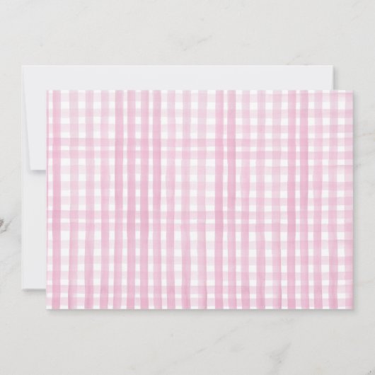 Landtiere Barnyard Traktor Pink Bauernhof Party Einladung (Rückseite)