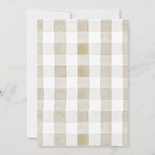 Landtiere Barnyard Watercolor Babydusche Einladung (Rückseite)