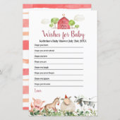 Landtiere Barnyard wünscht sich für Baby (Vorne/Hinten)