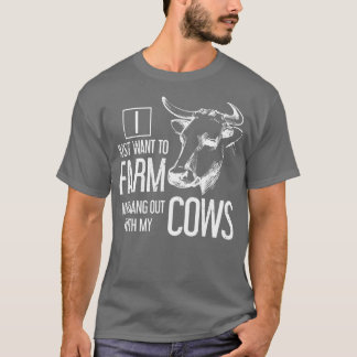 Landtiere Bauer Geschenkkühe T-Shirt