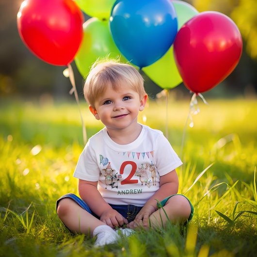 Landtiere Birthday Barnyard Baby T-shirt