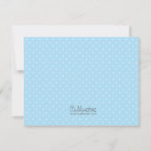 Landtiere Dankeschön Card Boy (blau) - Barnyard Dankeskarte (Rückseite)