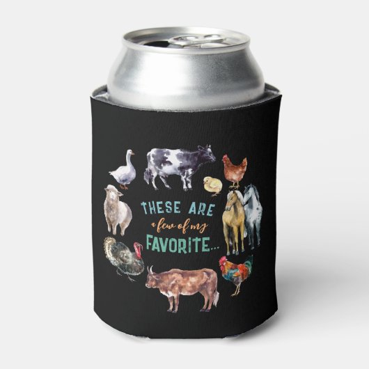 Landtiere Das sind ein paar meiner Aquarellbilder Dosenkühler (Kanne Vorderseite)