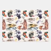 Landtiere Das sind ein paar meiner Aquarellbilder Geschenkpapier Set (Vorderseite 3)