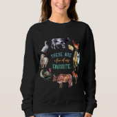 Landtiere Das sind ein paar meiner Aquarellbilder Sweatshirt (Vorderseite)