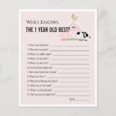 Landtiere, die 1yo Best 1. Geburtstag Spiel kennen (Vorderseite)