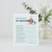 Landtiere, die 1yo Best 1. Geburtstag Spiel kennen (Stehend Vorderseite)