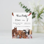 Landtiere, Einladung zum Geburtstag (Stehend Vorderseite)