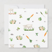 Landtiere Einladung zur Geburtstagsfeier (Rückseite)