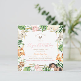 Landtiere Einladung zur Geburtstagsfeier